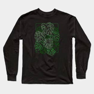 Monstera Leaves Long Sleeve T-Shirt